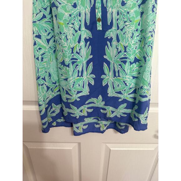 Lilly Pulitzer Bailey Koala of the Wild 100% Silk Tank Top Size Large - Picture 4 of 9